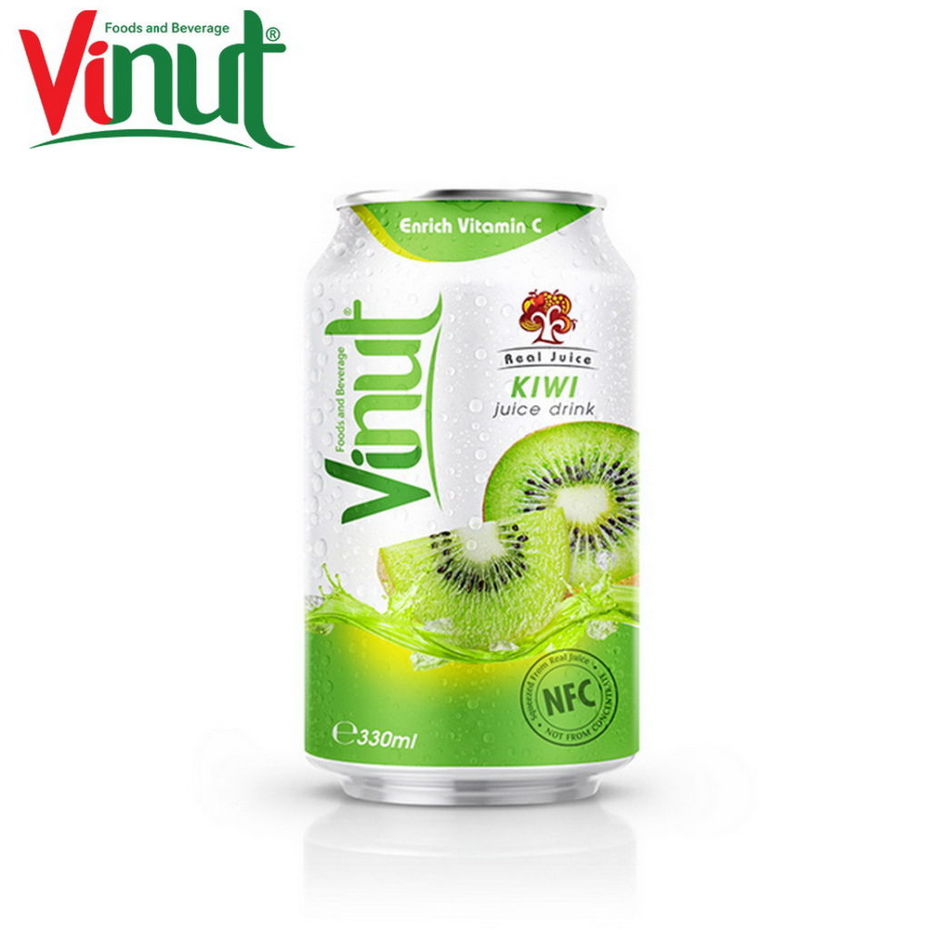 330ml Can (Tinned) Original Taste Real Juice Kiwi Juice Private label beverage Hot Sale Good